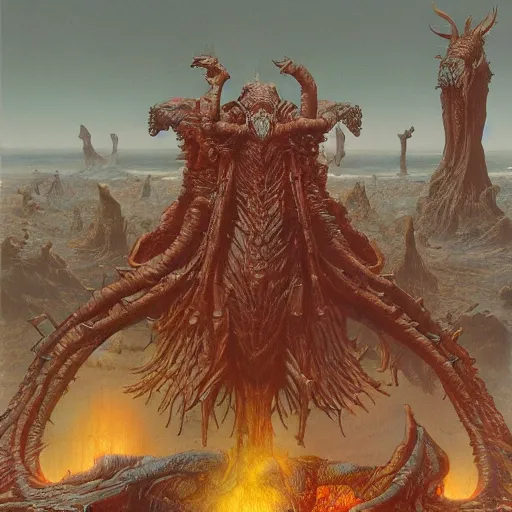 Image similar to epic digital masterpiece by Wayne Barlowe