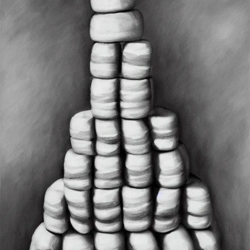 Image similar to sausage tower. hyperdetailed photorealism