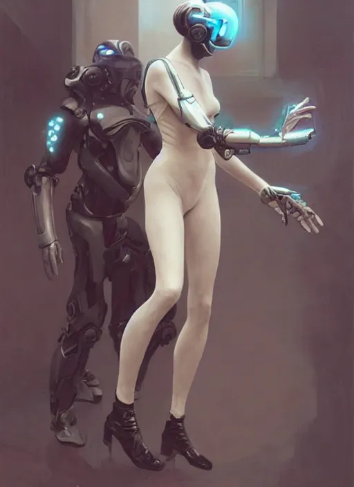 Prompt: exoskeleton future fashion futurism as thufir hawat, human computer, VR headset, cyber augmentation implant, digital art from artstation by Ruan Jia and Mandy Jurgens and Artgerm and william-adolphe bouguereau