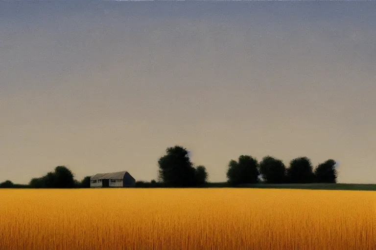 Image similar to a wheat field with barn artwork by tim eitel