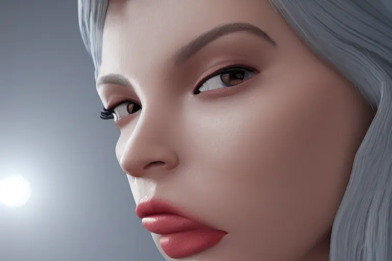 Image similar to a photograph of an amorphous blob, failed cosmetic surgery, lip filler, 8 k, volumetric lighting, unreal engine, ultra - realistic, grotesque