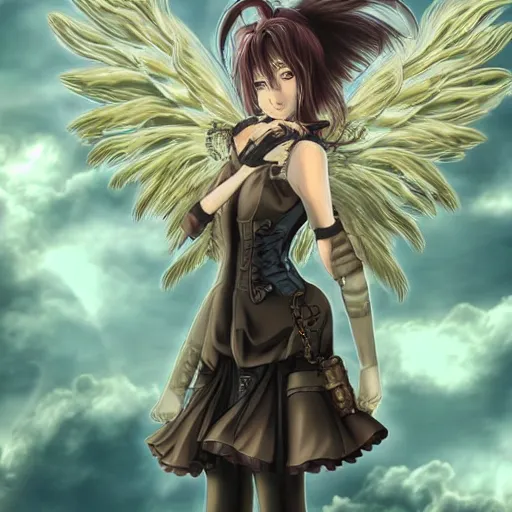 female fallen angel anime