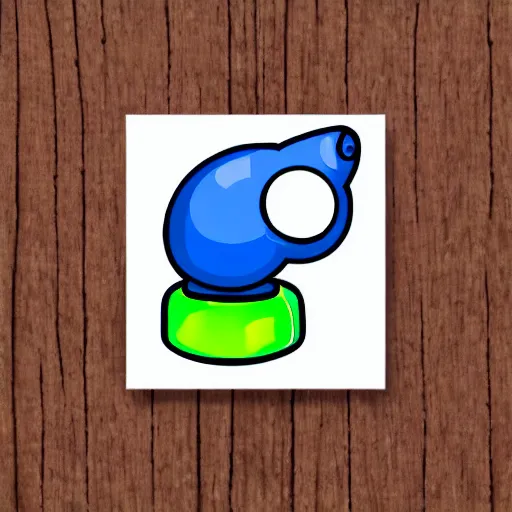 Prompt: a cute square robo-snail!!, logo