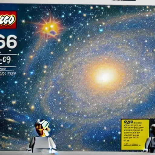 Image similar to the universe made by lego pieces