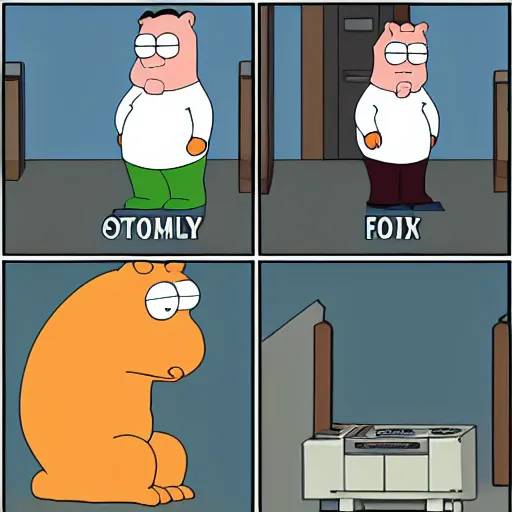 Image similar to of a crypto animal in the style of family guy