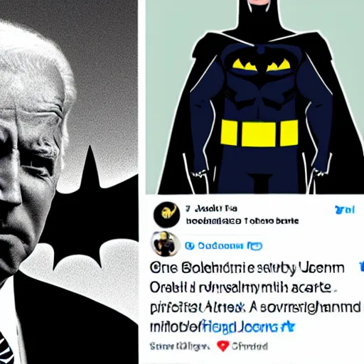 Prompt: Joe Biden as Batman