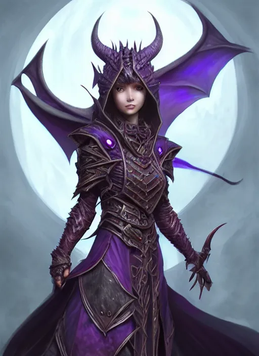 Image similar to epic dragon warlock female character design, highly detailed, glossy eyes, d & d, fantasy, highly detailed, digital painting, trending on artstation, concept art, sharp focus, holographic undertones, illustration, global illumination, ray tracing, realistic shaded, art by artgerm and greg rutkowski and fuji choko and viktoria gavrilenko and hoang lap