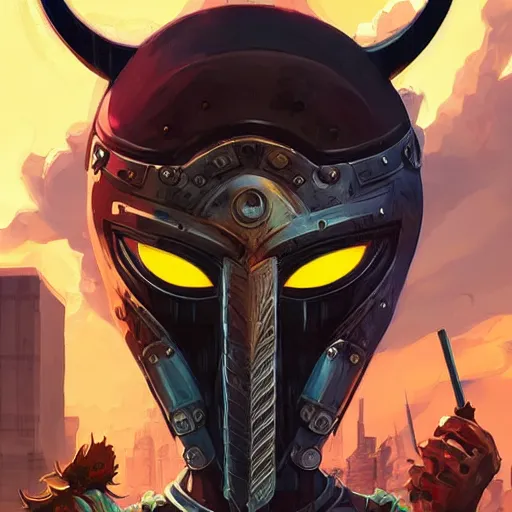 Image similar to cyberpunk viking helmet mask warrior goddess robot ninja fantasy, art gta 5 cover, official fanart behance hd artstation by jesper ejsing, by rhads, makoto shinkai and lois van baarle, ilya kuvshinov, ossdraws