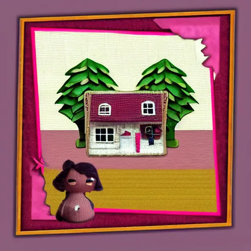 Prompt: 🏡 by little big planet style