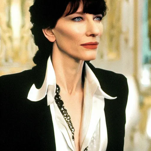 Image similar to cate blanchett as tony Montana