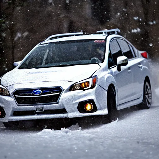 Image similar to subaru drifting in snow