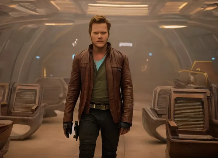 Image similar to a very high resolution image from a new movie, starlord. in a room full of 9 0's, directed by wes anderson