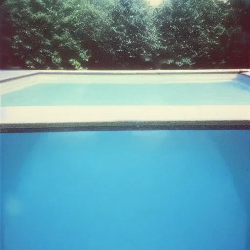 Image similar to Beautiful soft Photograph taken with a phone-camera from 2000, of an infinite infinite infinite liminal empty pool