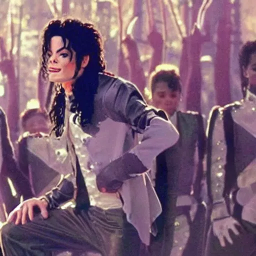 Prompt: Michael Jackson starlight music video