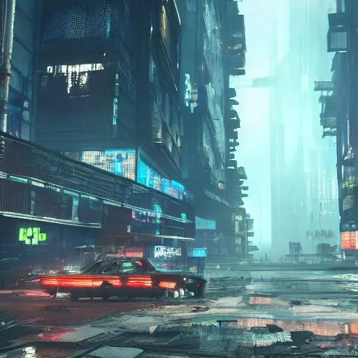 grimdark dystopian cyberpunk city, unreal engine, 8 k, | Stable ...