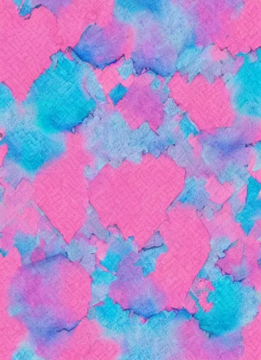 Prompt: , paper texture, handcrafted paper background, papercraft, watercolor paper background - high resolution texture, pink and blue colour