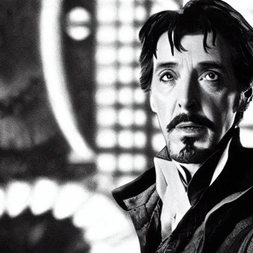 Image similar to al pacino as doctor stephen strange in doctor strange ( 1 9 8 0 )