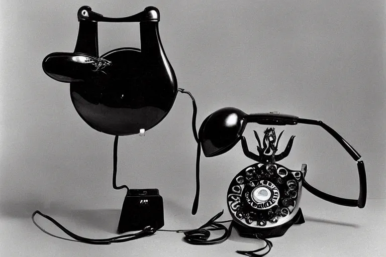 Salvador Dali s surrealist object Lobster Telephone Stable Diffusion