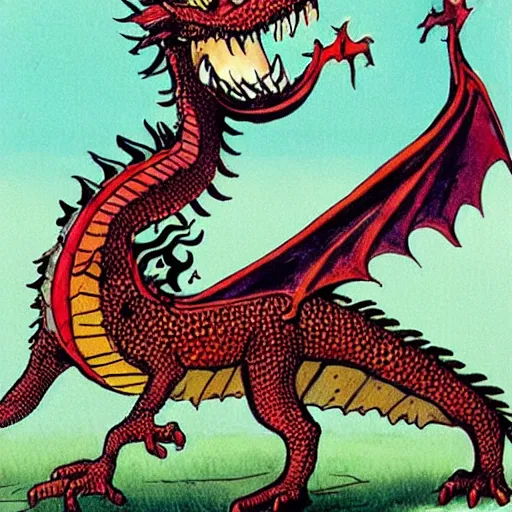 Image similar to dragon designs by quenten blake, bill waterson