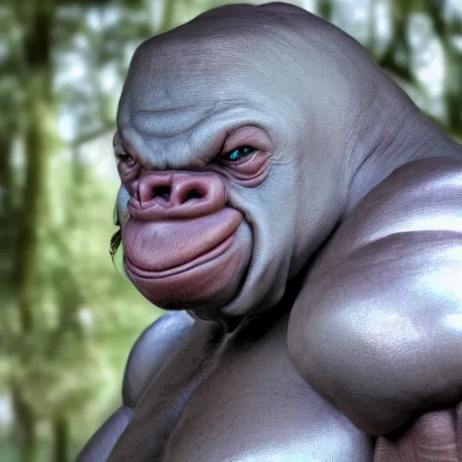 Image similar to stunning award winning hyperrealistic hdr 8 k highly detailed portrait photo of machamp as a real human