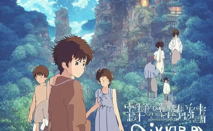 Prompt: A movie named A river of light made by Studio Ghibli,fantasty art, very detailed, beautiful, trending in pinterest