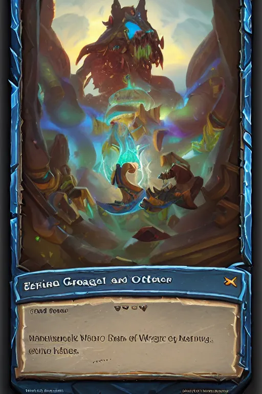 Image similar to card template, picture frame, hearthstone card game art frame, art piece frame, bright masterpiece artstation. 8 k, sharp high quality artwork in style of jose daniel cabrera pena and greg rutkowski, concept art by tooth wu, blizzard warcraft card game, magic the gathering art, hearthstone card game,