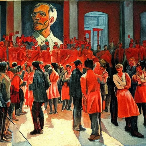 Prompt: Socialist realism artwork