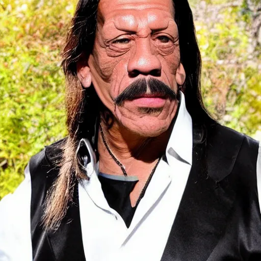 Image similar to Danny Trejo as Bugs Bunny from Looney Tunes, live action movie, set photo in costume, cosplay, photograph