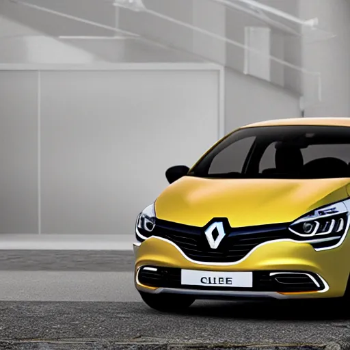 Image similar to Renault Clio, realistic, photo studio, HDR, 8k, trending on artstation