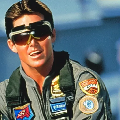 Image similar to a Christian checks top gun in messenger