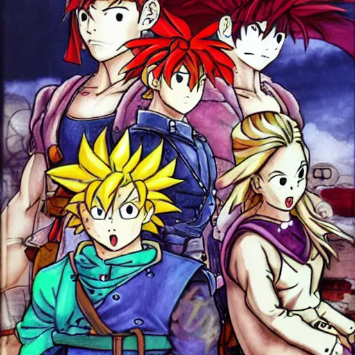 Image similar to Chrono Trigger SNES anime art