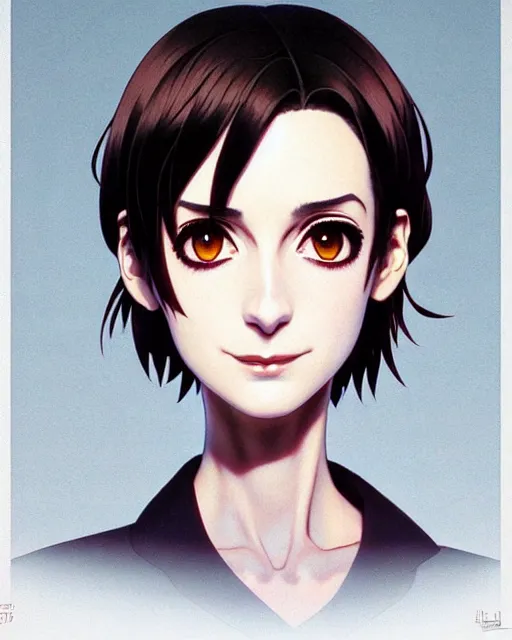 Image similar to portrait Anime as winona ryder beetlejuice girl cute-fine-face, brown-black-hair pretty face, realistic shaded Perfect face, fine details. Anime. beetlejuice realistic shaded lighting by Ilya Kuvshinov katsuhiro otomo ghost-in-the-shell, magali villeneuve, artgerm, rutkowski, WLOP Jeremy Lipkin and Giuseppe Dangelico Pino and Michael Garmash and Rob Rey