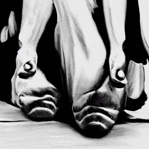 Image similar to feet on quentin tarantino face