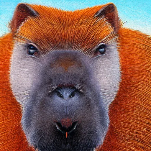 Image similar to capybara portrait by bored ape yacht club