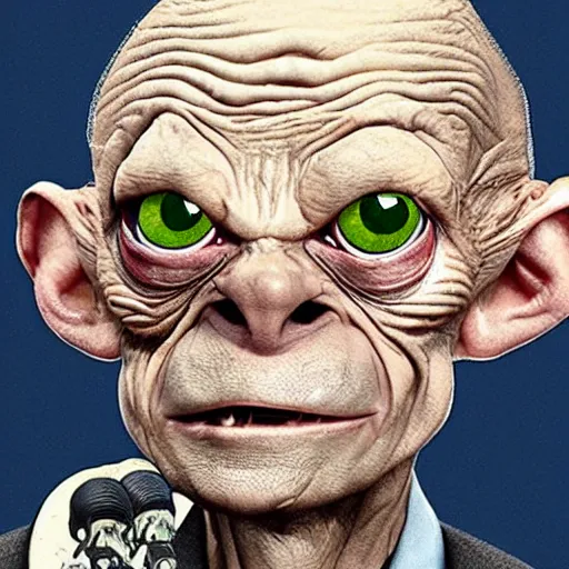 Image similar to president gollum