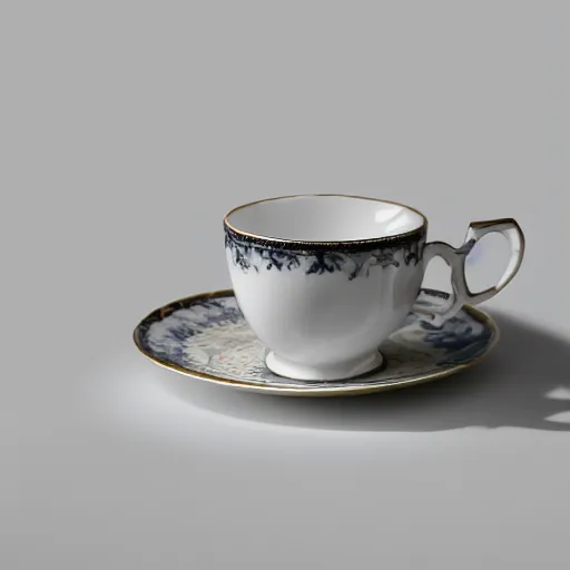 Prompt: HD photo of a tea cup, at Behance