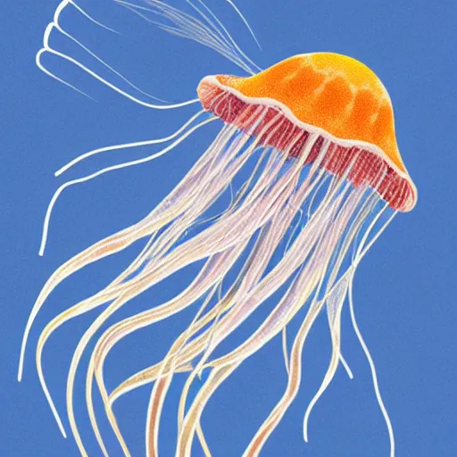 Prompt: greek jellyfish dressed