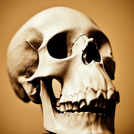 Image similar to photograph of a model for artists. portrait. perfect lighting to reveal the structure of the skull.