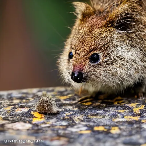 Image similar to happy spider quokka hybrid, bold natural colors, national geographic photography, masterpiece, in - frame, canon eos r 3, f / 1. 4, iso 2 0 0, 1 / 1 6 0 s, 8 k, raw, unedited, symmetrical balance