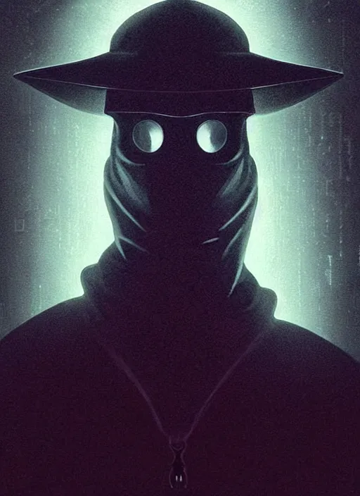 Image similar to symmetry!! portrait of plague doctor in tuxedo, fog, sci - fi -, cyberpunk, blade runner, glowing lights, tech, biotech, techwear!! intricate, elegant, highly detailed, digital painting, artstation, concept art, smooth, sharp focus, blur, short focal length, illustration, art by artgerm and greg rutkowski and alphonse mucha