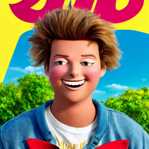 Image similar to yung gravy in a pixar movie