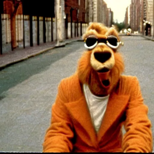 Image similar to Joe Camel in a still from the movie The Royal Tenenbaums.