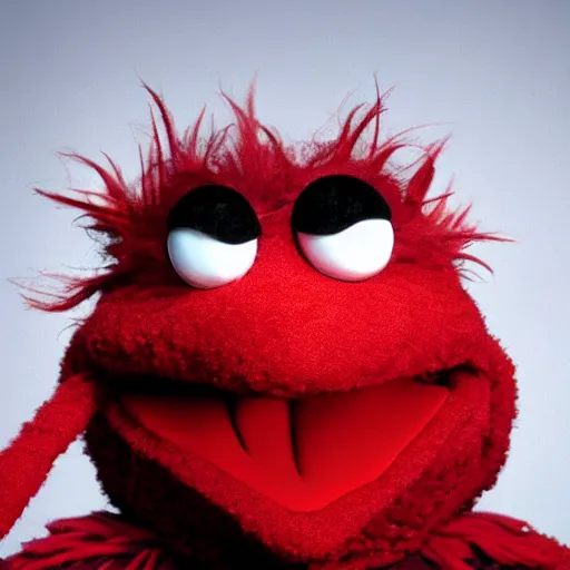 Image similar to devil muppet