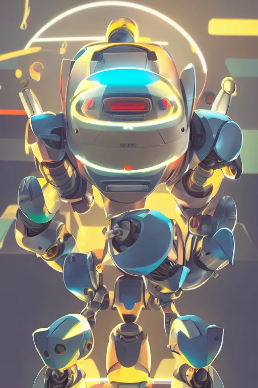 Image similar to metabots medabots medarotto medarot robot minimalist comics helmet mask neon cybereye, behance hd by jesper ejsing, by rhads, makoto shinkai and lois van baarle, ilya kuvshinov, rossdraws global illumination ray tracing hdr radiating a glowing aura