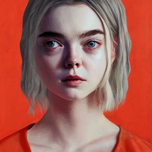 Image similar to elle fanning, ana de armas, anya taylor joy in prey picture by sachin tang, asymmetrical, dark vibes, realistic painting, organic painting, matte painting, geometric shapes, hard edges, graffiti, street art : 2 by sachin teng : 4