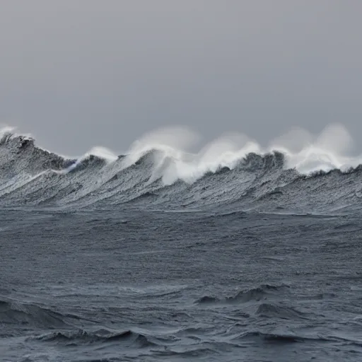 Prompt: mountains in the shape of towering waves, - n 4