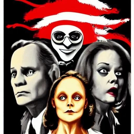 Prompt: the movie poster for silence of the lambs in the style of Dr. Seuss