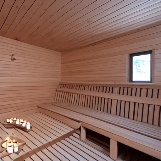 Image similar to panorama of a sauna