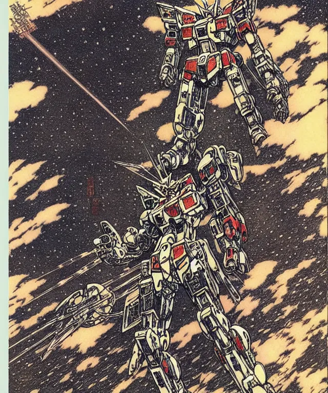 Image similar to funny image of a kitten gundam mecha robot, high details, masterpiece engraving by takato yamamoto, gustave dore, jean giraud