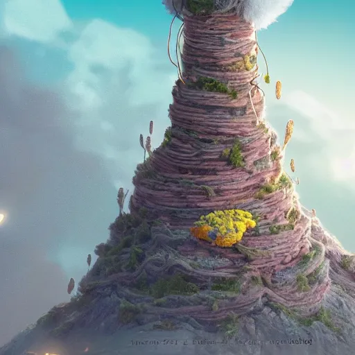 Prompt: tiny stone tower, expressive eyes, floating, rbc, radiolaria, protophyta, micro - organisms, center frame, symmetric, rim light, marine microbiology, bioluminescence, electric, fur, soft, concept art, intricate details, highly detailed, colorful, photorealistic, disney pixar, octane render, iridescent, anime